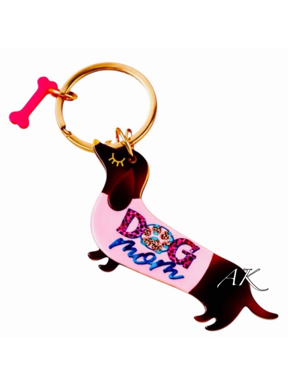 Dachshund Dog Mom Keychain 🐾 Doxie Wiener